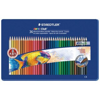 【文具通】STAEDTLER 施德樓 MS 德國 ABS 水性 色鉛筆 鐵盒 A1340262, 1個, MS14410M24 24色