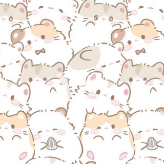 【布研工坊】倉鼠疊疊樂 薄棉純棉手作拼布布料DIY棉布堆疊堆堆動物, 1個