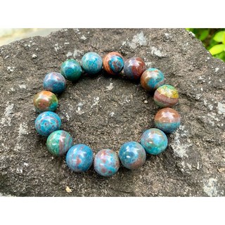 畫意坊 瑪瑙藏式手串，優選避邪三彩瑪瑙手鍊, 1個, 款式1