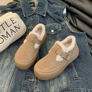 겨울 여성 털안감 보온 스노우부츠 미끄럼방지 두꺼운 방한화 캐주얼 아웃도어 털부츠