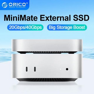 ORICO 외장 하드 드라이브 미니메이트 미니독 스토리지 확장 데스크톱 독 SSD 스토리지 40Gbps 512GB 1TB 2TB 3TB 4TB 8TB, 3)512GB, 20Gbps M4