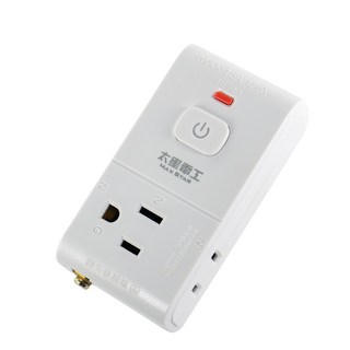 MAX STAR電源插座，一鍵開關，多孔設計，簡約美觀, 白色, 1個, 0