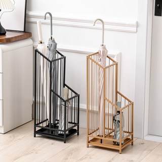 비템포 우산꽂이 업소용 가정용 매장 인테리어 현관 철제 우산통 우산걸이, 골드브라운, 1개