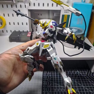 HG 鋼彈模型 獨角獸 鋼彈 戰術機甲 模型, 1個, 極速發出/巴巴托斯【帝狼王形態】+尾翅+武器+送支架官方標配盲盒彩色*包裝
