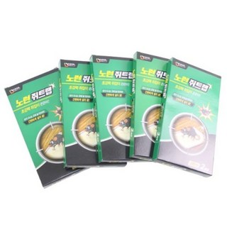 쥐끈끈이 노런쥐트랩(2매입x5갑) 플라스틱 점착판, 1개