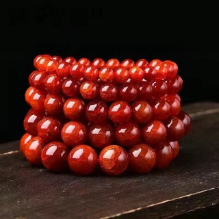 【五行轉運手串】老礦西瑪雪靈玉化龍鱗鳳血凈化心靈瑪瑙手串男女款冰裂龍鱗紋 Z0FK