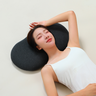 YOPENCE 고밀도 메모리폼 낮은베개 바른목 숙면베개, 1개, 다크 그레이