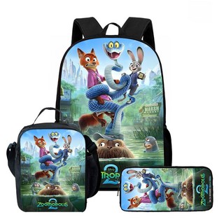 Zootopia 2 瘋狂動物城學生書包 - 簡約舒適雙肩背包, 3PCZA2029