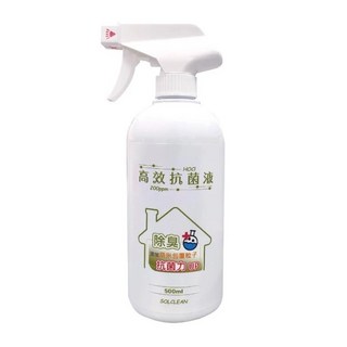 水可靈 高效次氯酸抗菌液[100ml/500ml]《濃度200ppm/添加奈米強化粒子》諾羅 腸病毒 流感剋星/除臭消毒, 1個, 高效 500ml噴瓶, 500ml