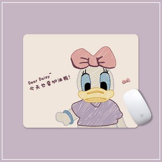 鼠滑鼠墊子男女生可愛卡通動漫墊辦公加厚便攜電腦桌墊護腕墊, 1個, 201 唐老鴨:260*210 2mm