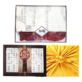 장수왕 육포 선물세트 5호 1kg /명절 설날 선물세트 고급 육포 답례 이바지 보자기, 1세트