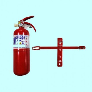 녹색안전 국산 차량용 분말소화기 0.7kg 거치대포함, 상세페이지 참조