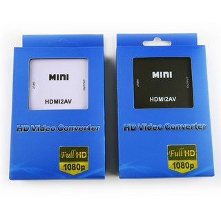 MINI HDMI轉AV轉換器 USB供電 1080P, 1個, HDMI轉AV黑