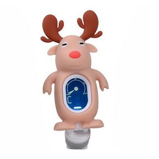 SWIFF 可愛卡通調音器 適用吉他/貝斯/小提琴/烏克麗麗 夾式設計 多模式調音, 1個, 奶麋鹿