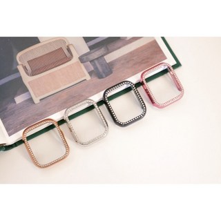 單排水鑽APPLE WATCH半包式錶殼 S11 S10 SE3 44 40 42 46mm 實拍, 1個, 全包含保護膜：44mm（4-6代｜SE全,星光色（現貨在台）