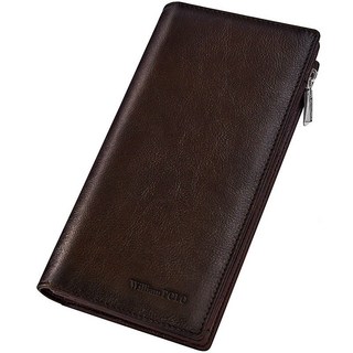 【奧特萊斯】頭層牛皮長款錢包男士長款真皮複古大容量手拿包2024新款時尚潮牌錢夾