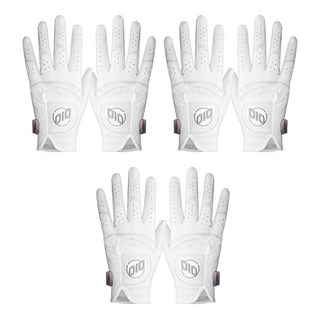 KPGA 오아이오 천연양피 여성 골프장갑 양손 3개 묶음, 1개