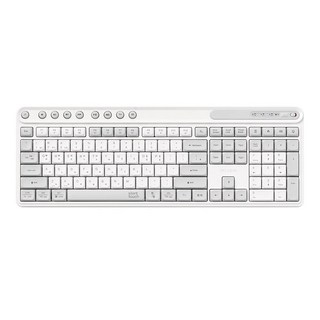 아이리버 Silent 듀얼모드 멀티페어링 블루투스 무소음 무선 키보드, WHITE, MWK601, 제조사축