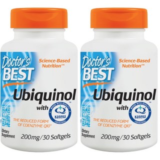 Doctor's BEST 還原型輔酶Q10軟膠囊 200mg, 30顆, 2罐