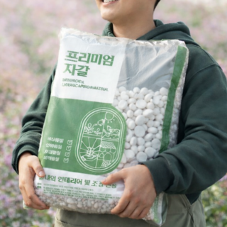 봄찬가드닝 자갈 정원 카페 인테리어 돌멩이 19.9kg 화이트, 1개