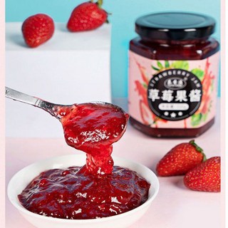 草莓果醬藍莓果醬0脂果粒醬-麵包夾心塗抹批發商用鉢仔糕果醬瓶裝, 1個, 280克草莓+280克菠蘿