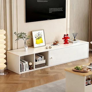 오픈형 티비다이 거실장 DSG09 다기능 거실장 대용량 바닥 캐비닛, 화이트