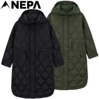 [백화점발송] 네파 여성 롱 후드 구스 다운 자켓 패딩 겨울 보온성 아웃도어 여행 등산 캠핑 차박 모임 데일리룩 브런치룩 출퇴근룩 카페룩 주말룩