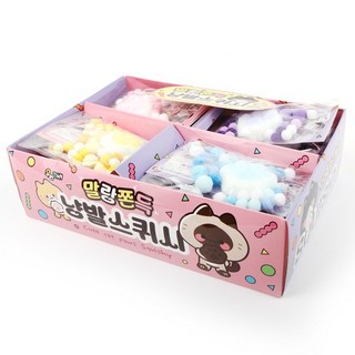 말랑쫀득 냥발 스퀴시 주물럭 모찌 스트레스해소볼 손장난감 20개 1세트, 없음, 1개