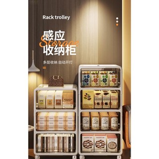 多層抽屜式收納櫃：家用客廳零食玩具儲物，夾縫置物架，床頭整理櫃，多層層架，置物櫃，收納箱, 白色單層-面寬31CM【免安裝/開箱即用,1個