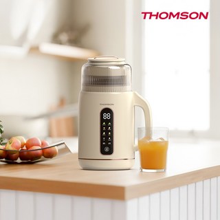 프랑스 톰슨 소음차단 고온자동세척 대용량 두유제조기 LED 컬러패널 2025년 최신 1200ml, TMS-FP2121IVRB