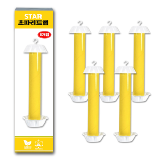 초파리트랩 플라이스틱 날벌레 날파리 나방파리 뿌리파리 벼룩파리 파리 퇴치 끈끈이, 5개, 60g