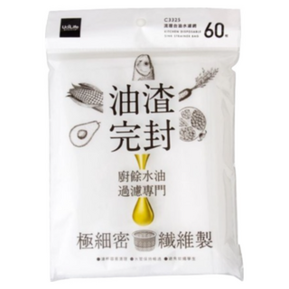 UdiLife 優的生活大師 不織布濾水網 流理台油水濾網 C3325 廚房水槽過濾 一次性濾網 防止堵塞, 1套裝, 60枚