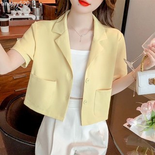 短款黑色西裝外套女士春秋新款2023休閒高級設計感小眾小個子西服