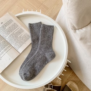 ScottyBear 那隻熊 羊毛襪 保暖加厚羊絨堆堆襪 女款冬襪長襪