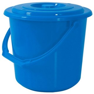 카시안 파트너 바케스 NA 플라스틱 양동이 음식물 쓰레기통 휴지통, 10L(블루), 1개