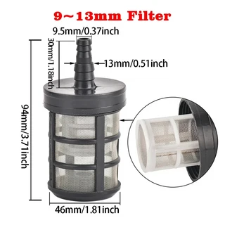 8/10/12/13mm 호스 파이프 필터 세차 정원 관개 분무기 펌프 체크 밸브 네트 스트레이너 메쉬, I, 1개