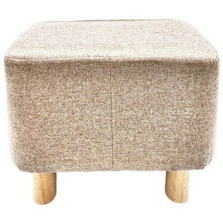 方塊實木腳凳 原木椅腳 W40 x D25 x H32 cm, 米色, 1個