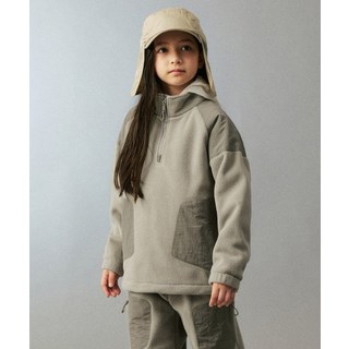 매장정품 무신사스탠다드 MUSINSA STANDARD KIDS 시티 레저 폴라 플리스 하프 집업 풀오버 [그레이쉬 베이지] MKEFEBK01-GI 528273