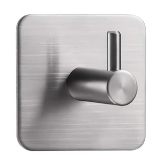 리빙홈디테일 304 스테인리스 강력 접착식 후크걸이, 실버, 1개