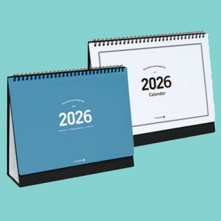 2026년 모닝글로리 탁상달력 (대형) 스탠딩 캘린더 [별과나무], 화이트1개+블루1개, 1세트