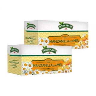 호르니만스 스페인 캐모마일 꿀국화차 25티백 2팩, 35g, 2개