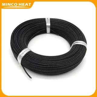 Minco 열 고온 방지 고무 절연 유리 섬유 브레이드 전선 10~100m 0.3~4mm2, 01 0.3mm2, 04 Black, 01 100미터