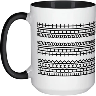 Fuck This 숨겨진 메시지 커피 머그잔 직장 친구 동료 가족 세라믹 컵 선물, 01 11oz, 04 Black