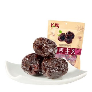 長思阿膠棗 水晶無核蜜棗 黑糖貢棗 獨立包裝食養主義大紅棗, 1個, 黑糖阿膠蜜棗450g