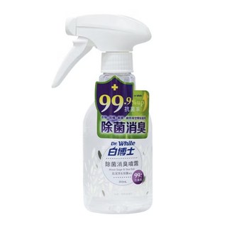 白博士除菌消臭噴霧-天然草本配方，有效除菌消臭，適用於衣物、鞋襪及居家空間, 12個, 350ml