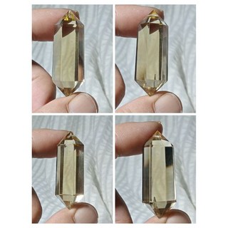 《晶棋》黃水晶雙尖活力覺醒項鍊 閃耀蜜糖色 藍針隐山設計