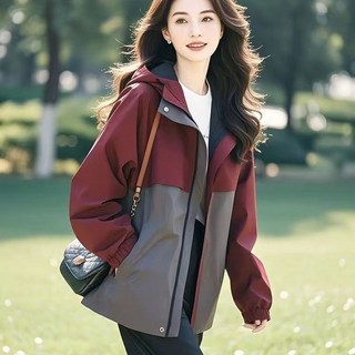 옌츠 아웃도어 여성용 빅 사이즈 방수 재킷 후드 바람막이 코트 25N0723