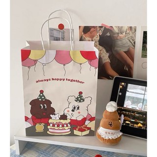 瀾錦書捨 禮物袋萬聖節紙袋 包裝袋 手提袋 生日禮物袋, alwayshappy氣球（大）10個起, 1個