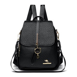 vsyoy 여성용 데일리 미니 백팩 PU가죽 통근 불랙 백팩