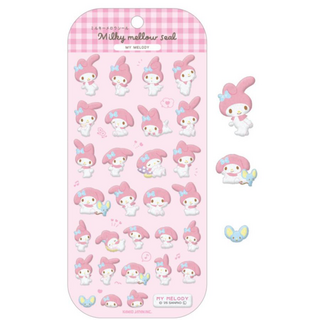 옐상 산리오 폼폼이 입체 스티커 5종, 1개, 마멜